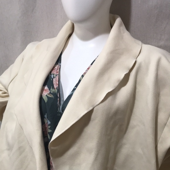 Bloomchic open front oversized cotton coat - Picture 3 of 8